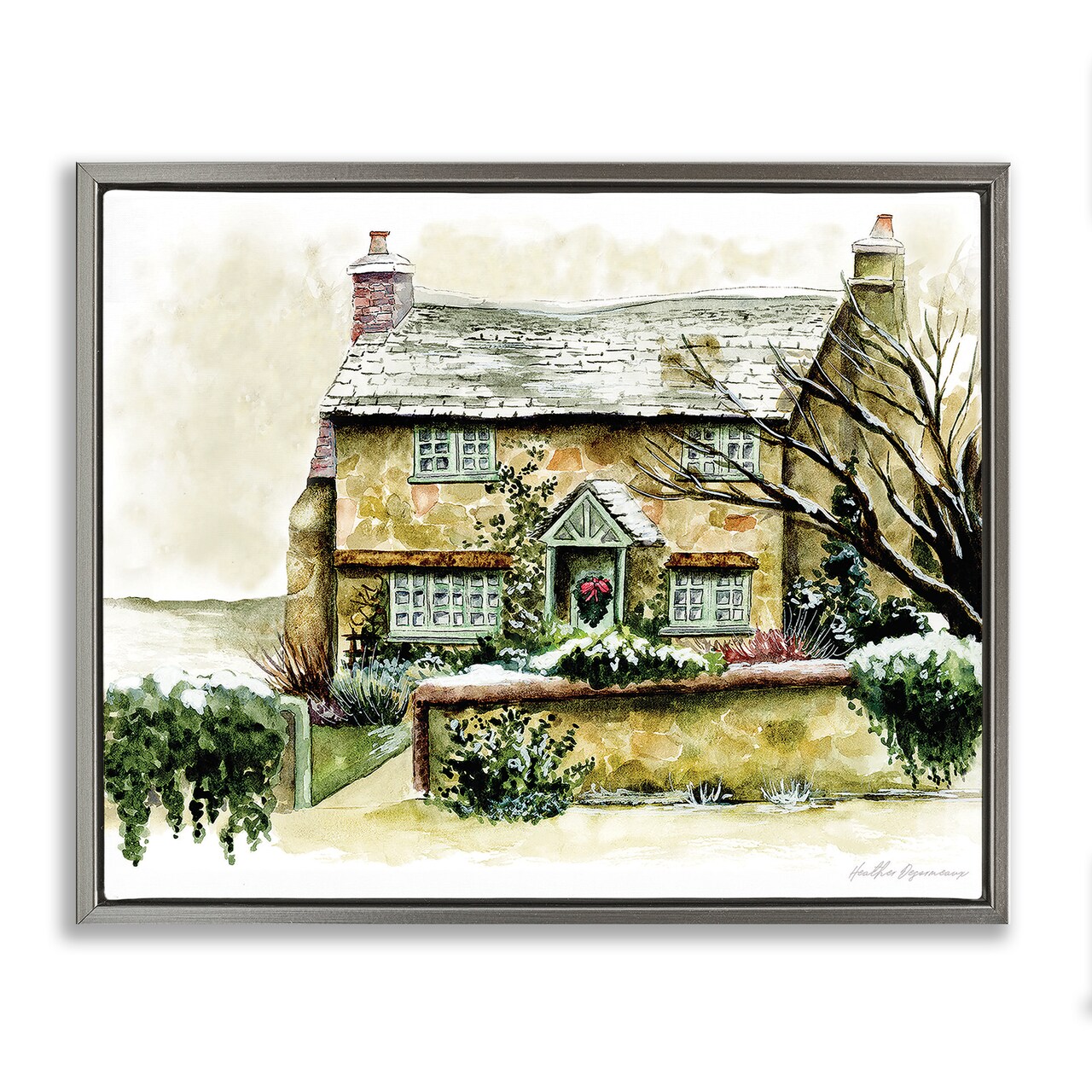 Stupell Industries English Cottage Painting Floating Frame By Heather Desormeaux
